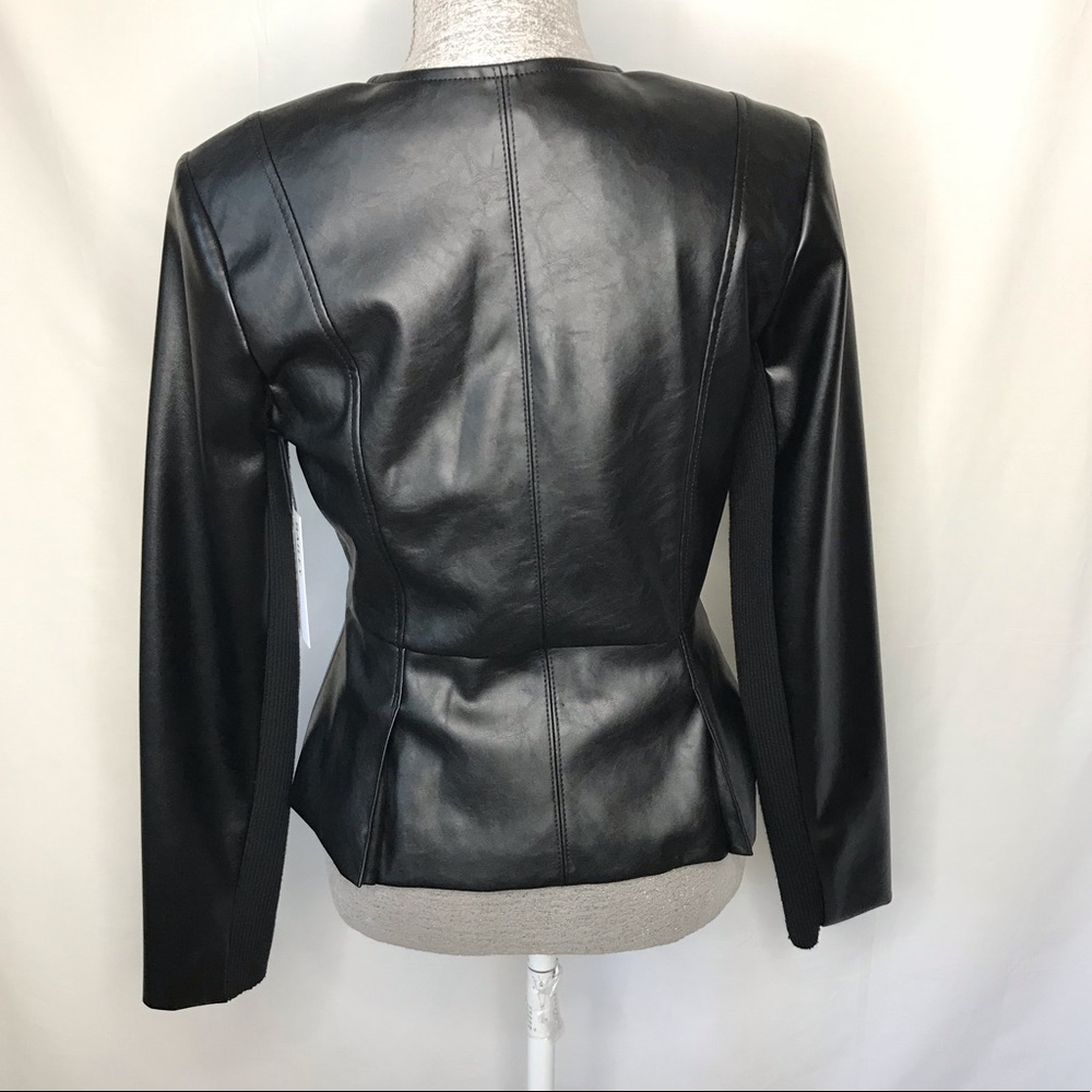 🥂SOLD🥂 BAILEY 44 Avery Vegan Leather Peplum Jacket NWT - Picture 12 of 16